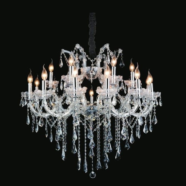 Gracewood Hollow Bassek 19-light Chandelier with Chrome Finish - Chandeliers For Bedrooms by Overstock.com