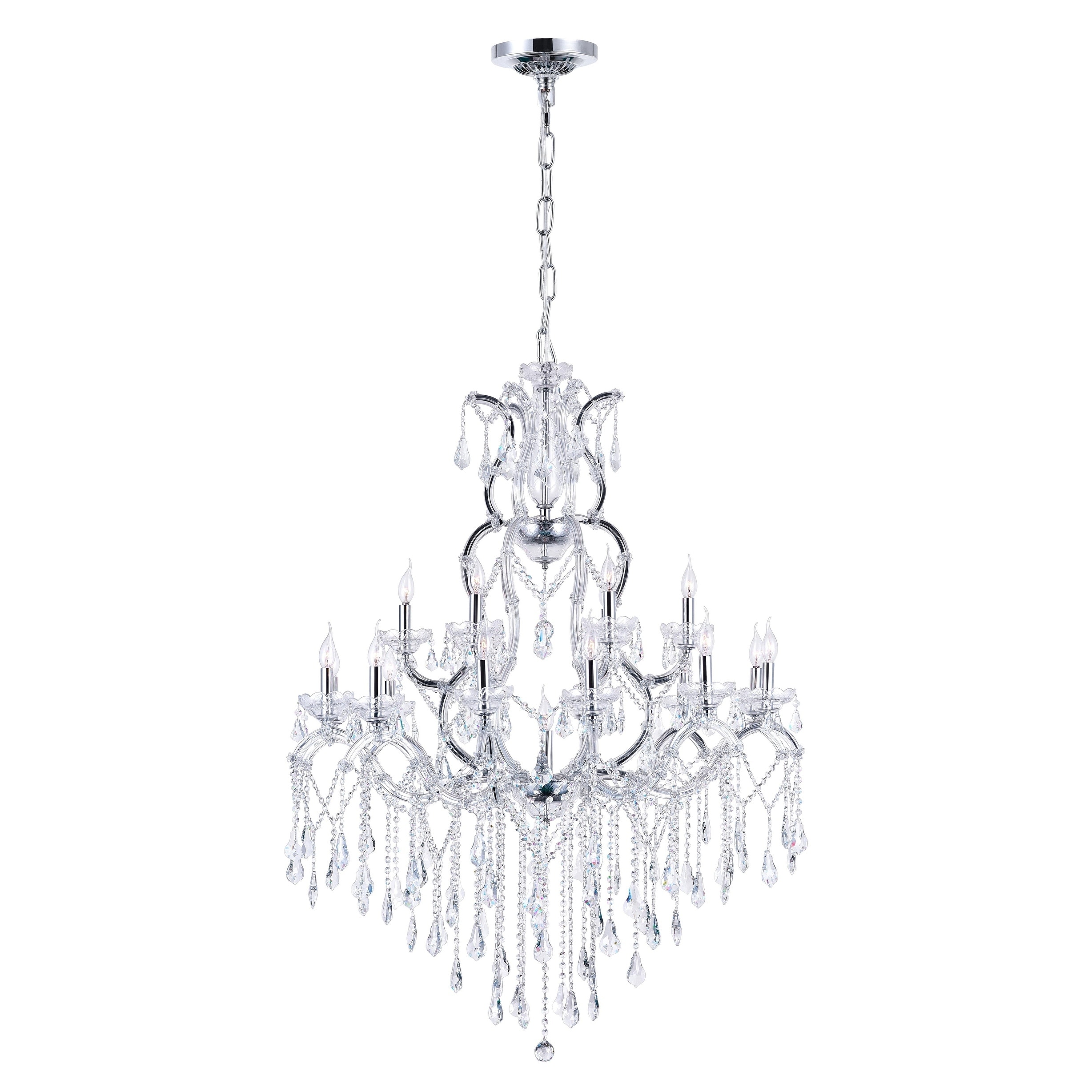 Gracewood Hollow Bengono 19-light Chandelier with Chrome Finish - Chandeliers For Bedrooms by Overstock.com