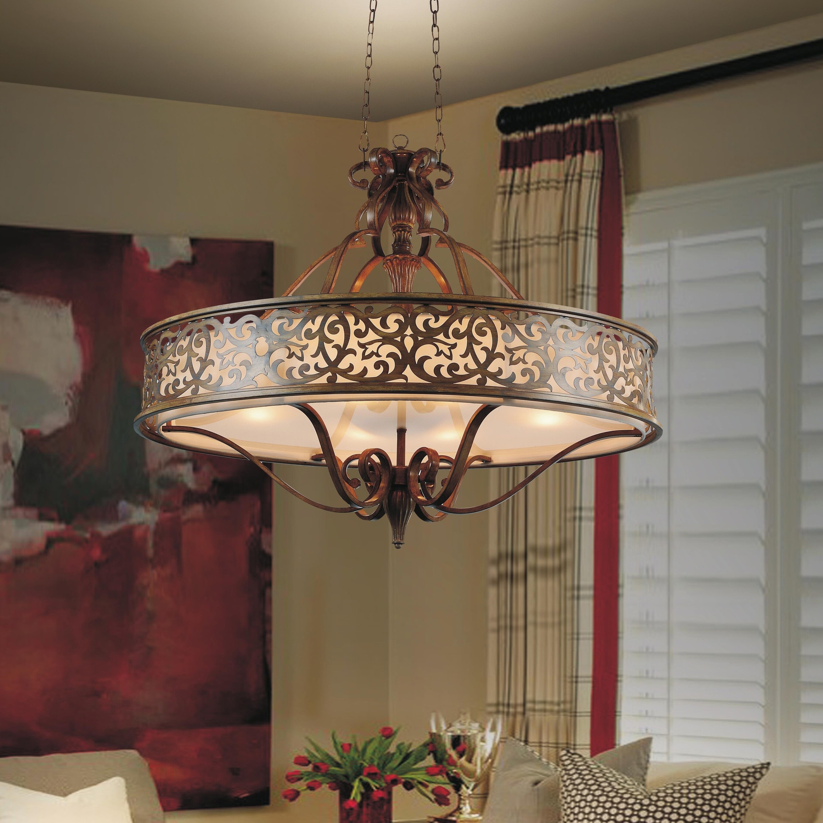 Copper Grove Armiana 6-light Chandelier with Brushed Chocolate Finish - Chandeliers For Bedrooms by Overstock.com