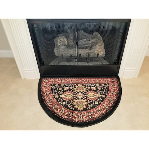Perfection Collection Hearth Rug Mersin Black 2 - 2'2" x 3'3"
