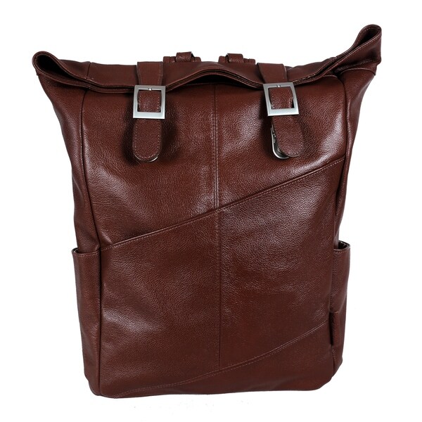 leather laptop backpack 17