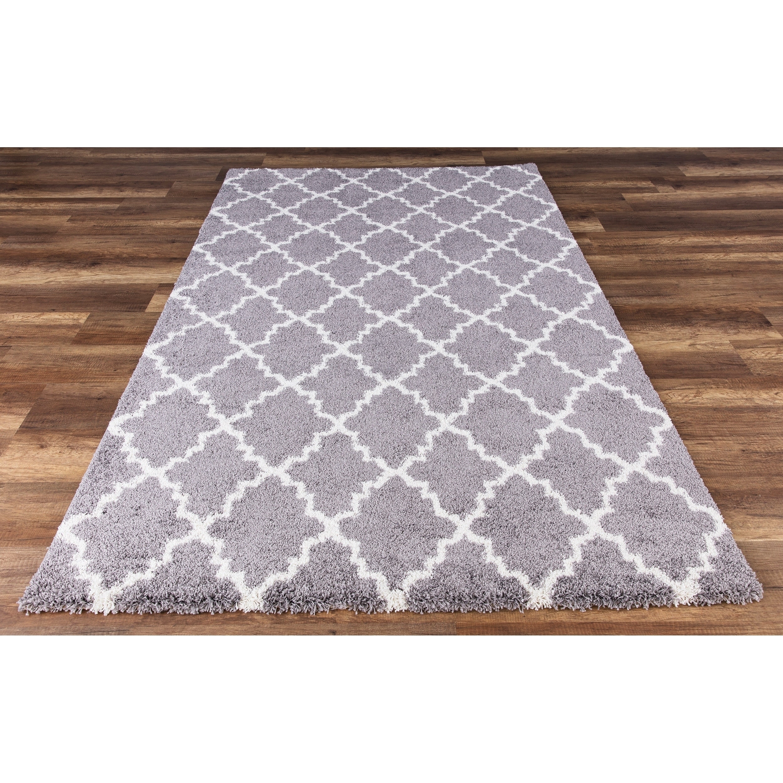 Soft Cozy Plush Gy Area Rug Contemporary Trellis Pattern Soft Cozy Plush Gy Area Rug