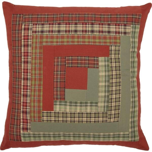 Shop Red Rustic Bedding Vhc Gatlinburg 18x18 Pillow Cotton