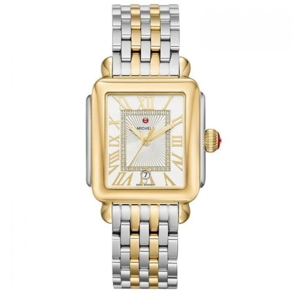 Michele Lexi Diamond Two Tone Stainless Steel Watch Michele Lexi Diamond Two Tone Stainless Steel Watch