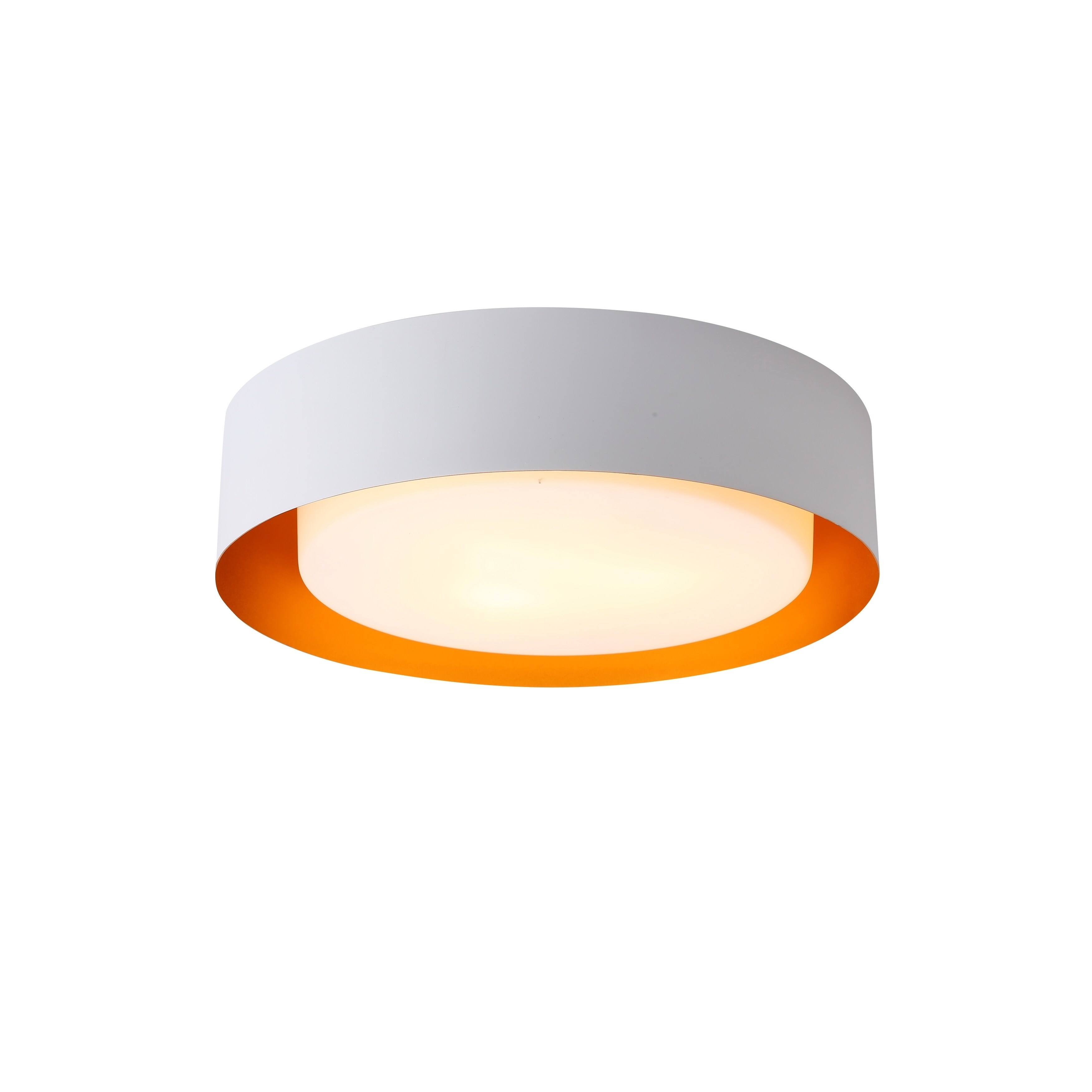 Lynch White And Gold Flush Mount Ceiling Light