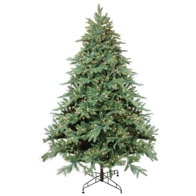 7.5' Pre-Lit Full Aurora Spruce Artificial Christmas Tree - Clear Lights