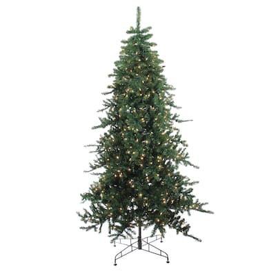 9' Pre-Lit Medium Eden Spruce Artificial Christmas Tree - Clear Lights