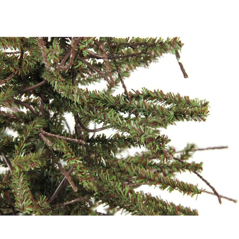 3' Green and Brown Medium Warsaw Twig Artificial Christmas Tree - Unlit