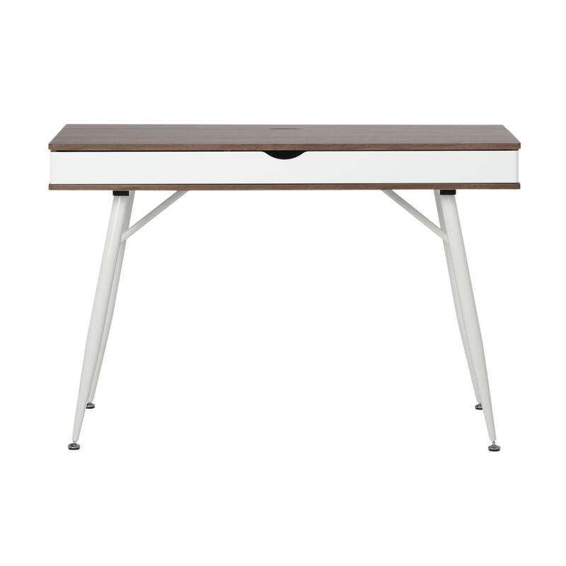 Calico Designs Alcove Modern Desk with Large Split Drawer