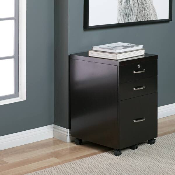 Shop Studio Designs Home Newell Locking 3 Drawer Mobile File Cabinet With Casters Overstock 22988070