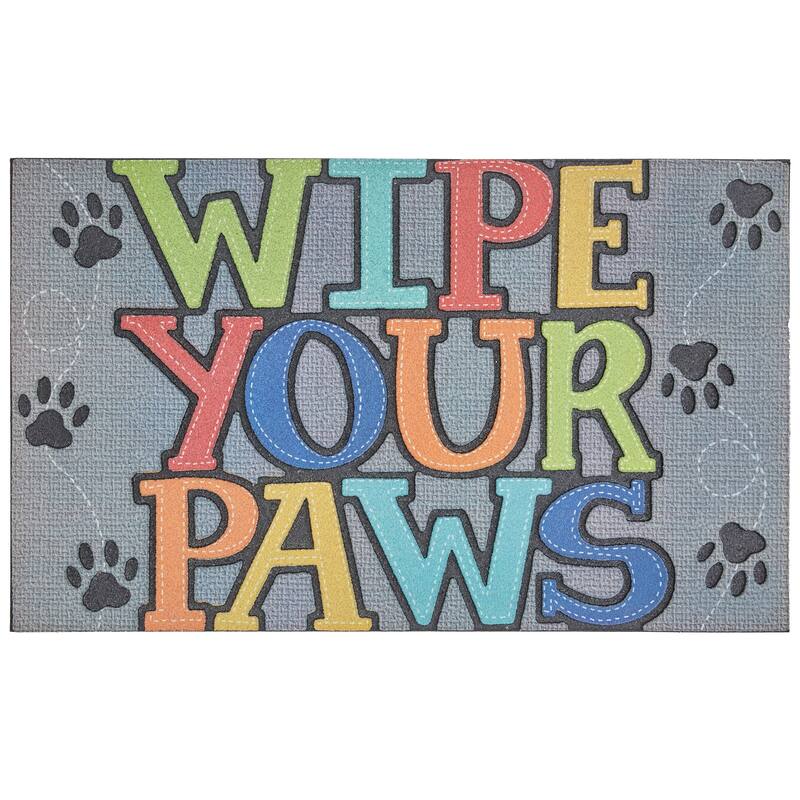 Mohawk Home Paw Stitch All Weather Recycled Rubber Door Mat