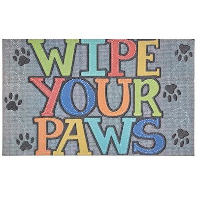 Mohawk Home Paw Stitch All Weather Recycled Rubber Door Mat