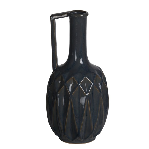Small Blue Ceramic Vase