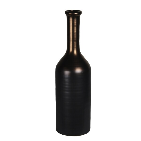 Large Copper Ceramic Vase