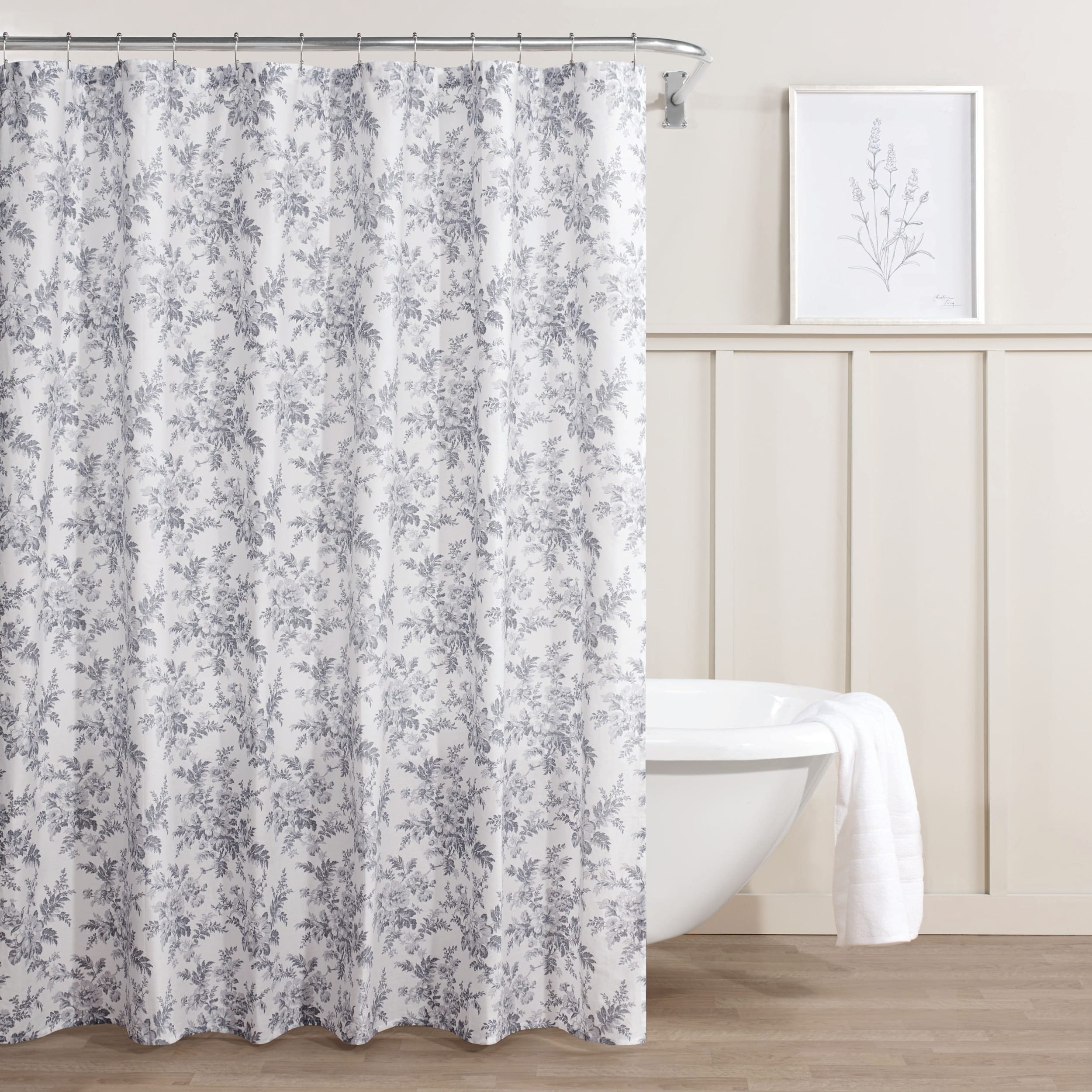 Laura Ashley Annalise Shower Curtain Overstock 22990080