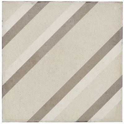 Porcelain Cement Look 8 x 8 inch Warm Blend Decorative Tile in Piazza