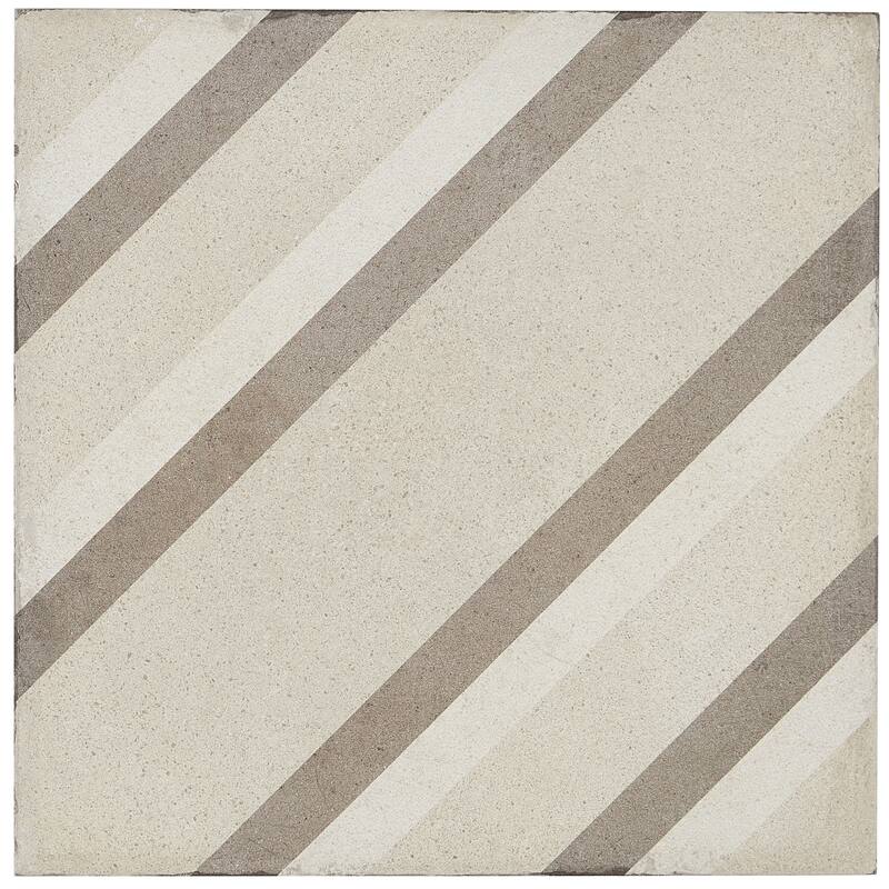 Porcelain Cement Look 8 x 8 inch Warm Blend Decorative Tile in Piazza