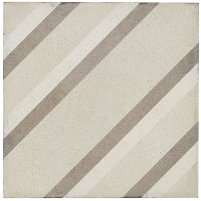 Porcelain Cement Look 8 x 8 inch Warm Blend Decorative Tile in Piazza