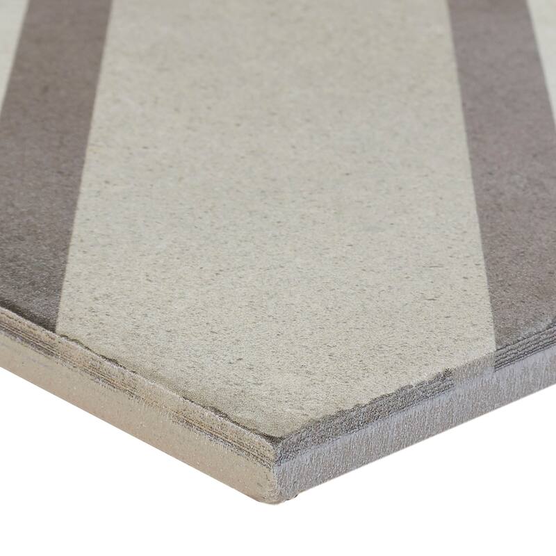 Porcelain Cement Look 8 x 8 inch Warm Blend Decorative Tile in Piazza