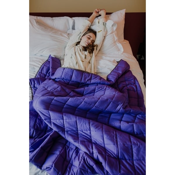 Weighted best sale purple blanket