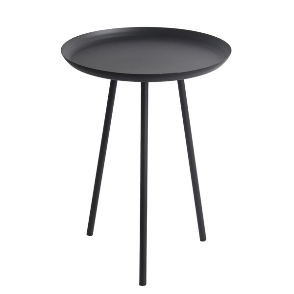 Black Metal Round Accent Table Free Shipping Today Black Metal Round Accent Table