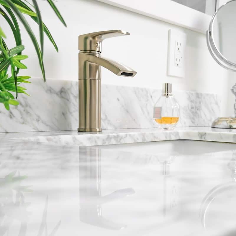 Ariana 7" Single Hole Bathroom Sink Faucet with Swivel Spout - Brushed Nickel