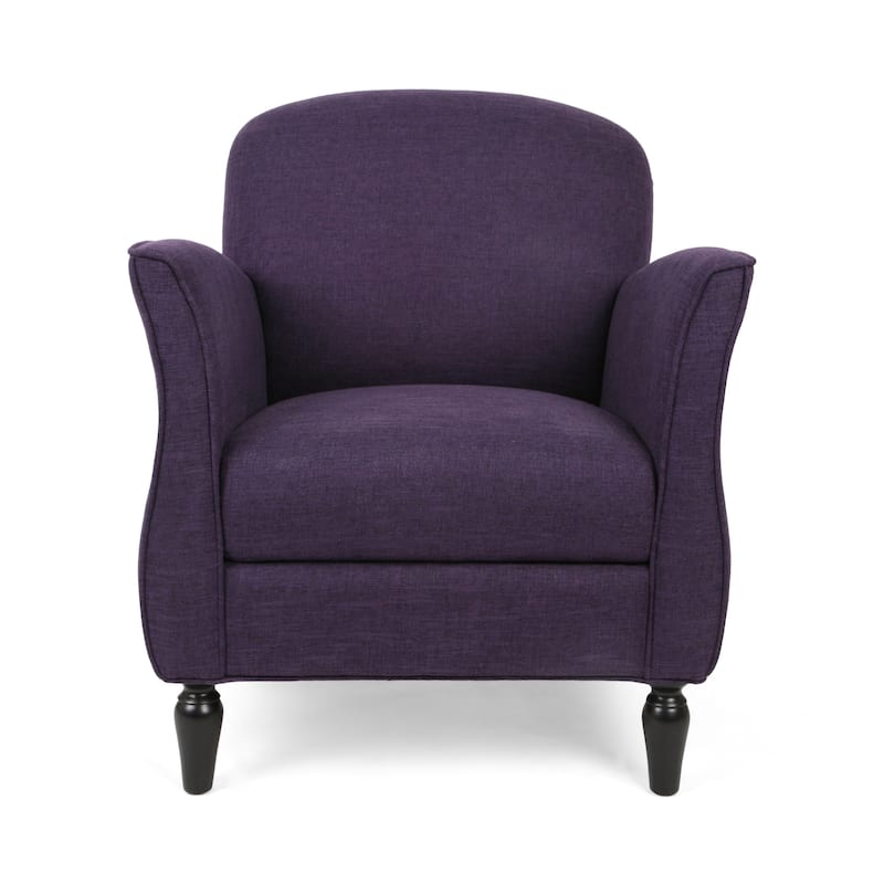 Swainson Traditional Tweed Armchair by Christopher Knight Home - purple tweed