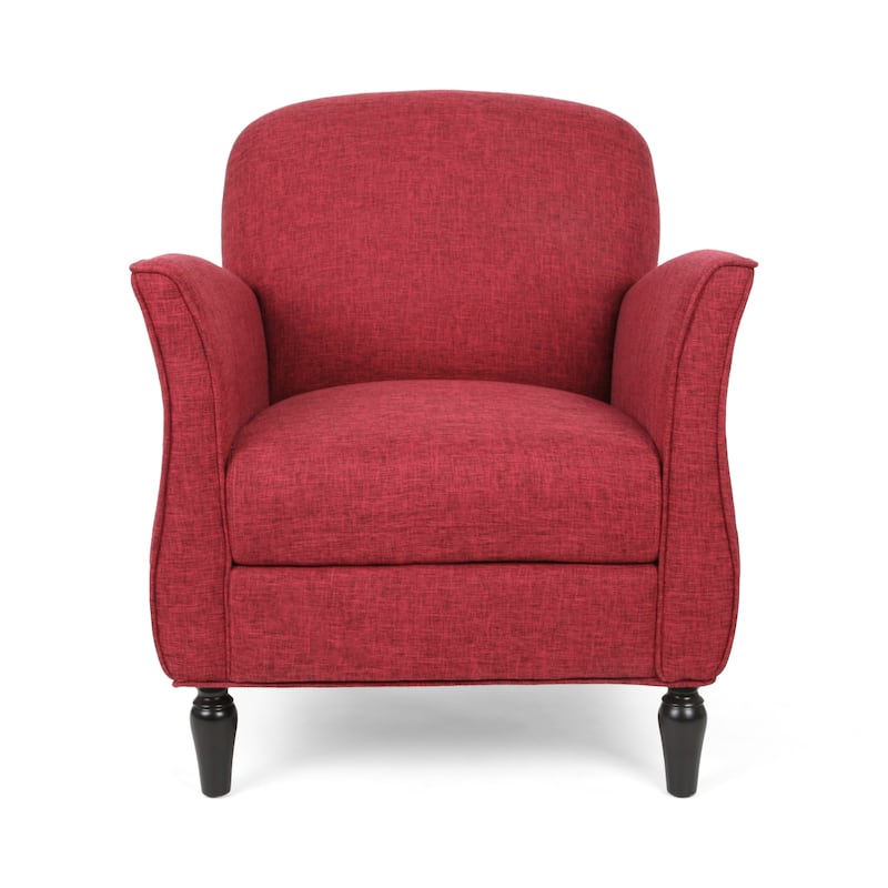 Swainson Traditional Tweed Armchair by Christopher Knight Home - cranberry tweed