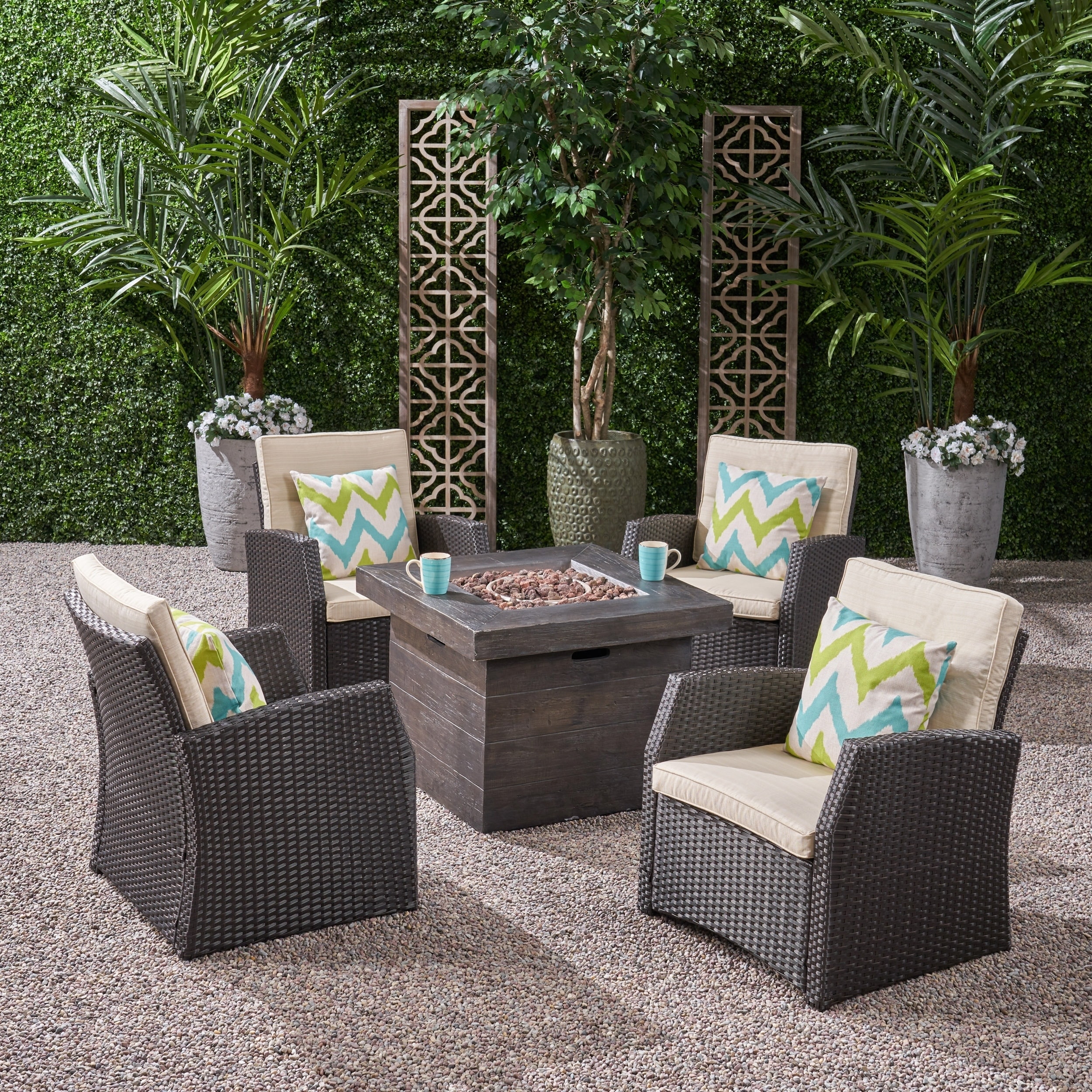 marta 4 seater rattan sofa set