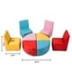 Kinbor Children Sofa, Kids Table & Chair Set, Foam Sofa Set for Toddlers, Activity Chiars for Play Room - Thumbnail 6