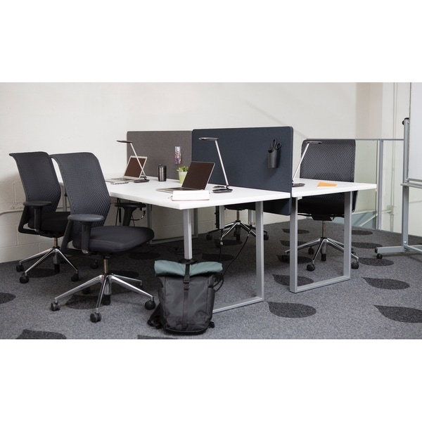 Desk Divider Wall Desk Attachment-Fabric Grey/Green/Black/Blue