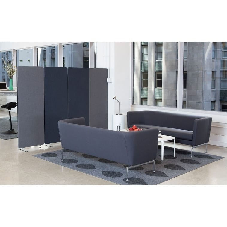 Luxor Reclaim Office, Classroom Wall Partition Freestanding Acoustic Room Divider, Expansion Panel- Misty Gray - Not Available