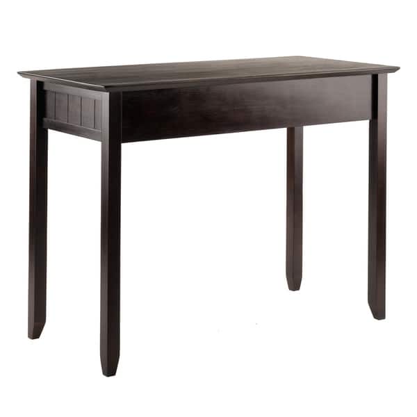 Shop Winsome Burke Solid And Composite Wood Writing Desk In Coffee
