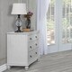 preview thumbnail 3 of 1, Evolur Kendal 3 drawer chest, Antique Grey Mist