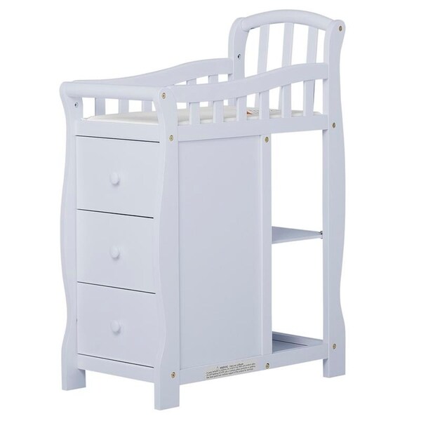 mini crib with changing table attached