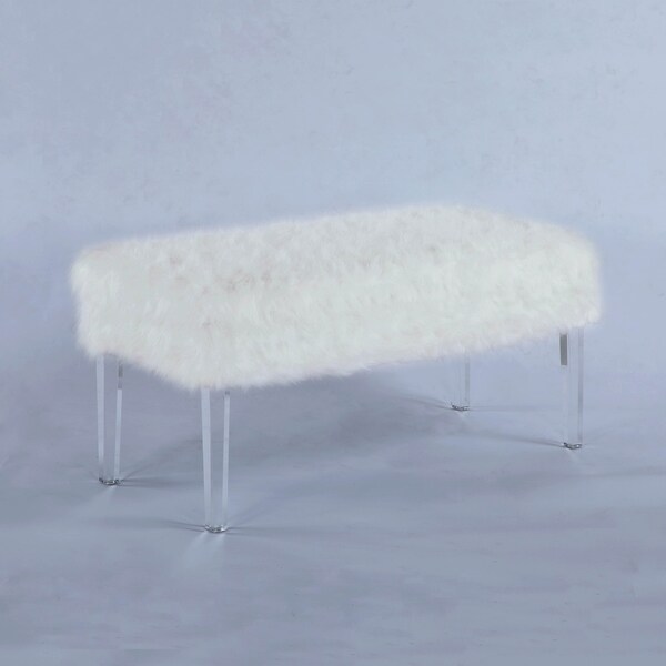 furry storage bench