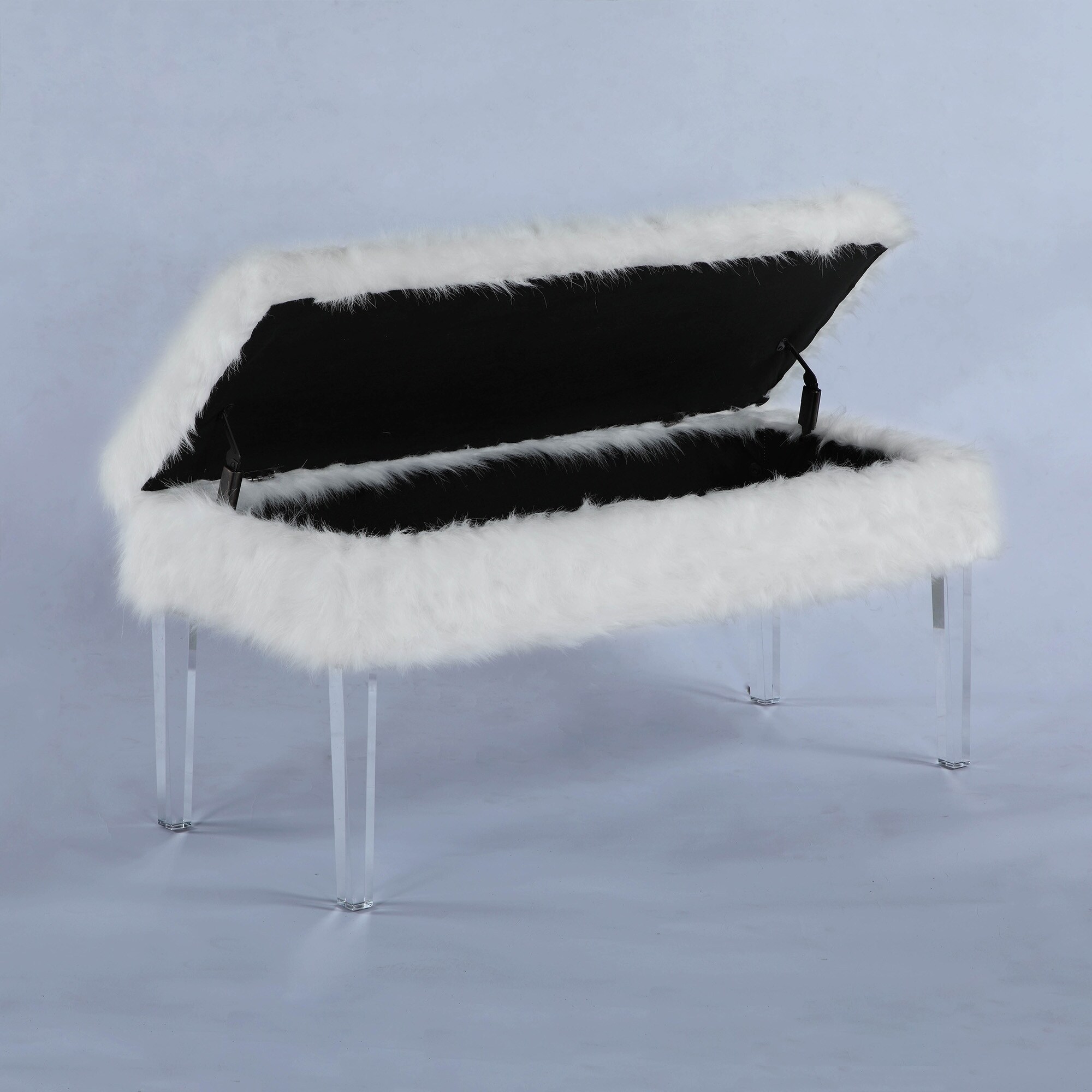 furry storage bench
