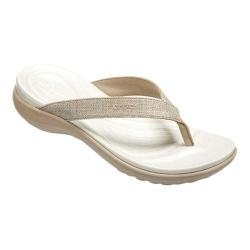 crocs women's capri v shimmer flip flop