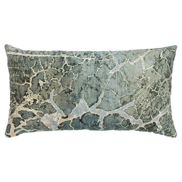 Porch & Den Jupiter Hills Abstract Grey Decorative Poly Filled Pillow - 14"x26"