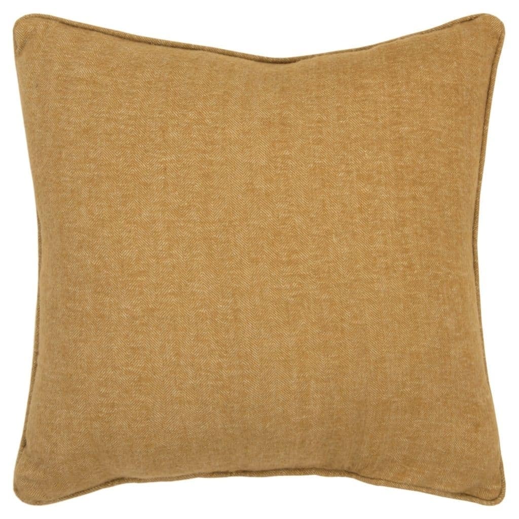 Gold Solid Welted Decorative Pillow