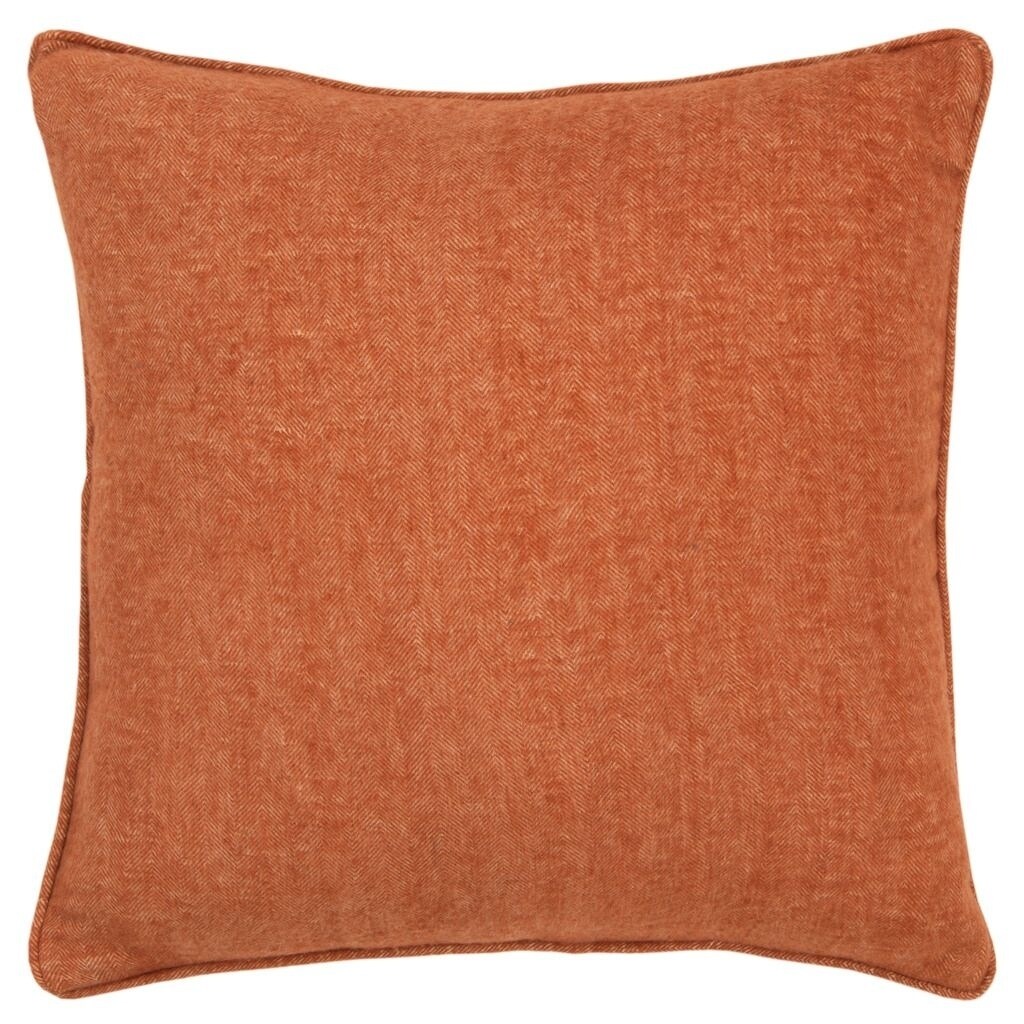 Rizzy Home Solid Rust Decorative Down Filled Pillow Yellow 20 x 20 eBay