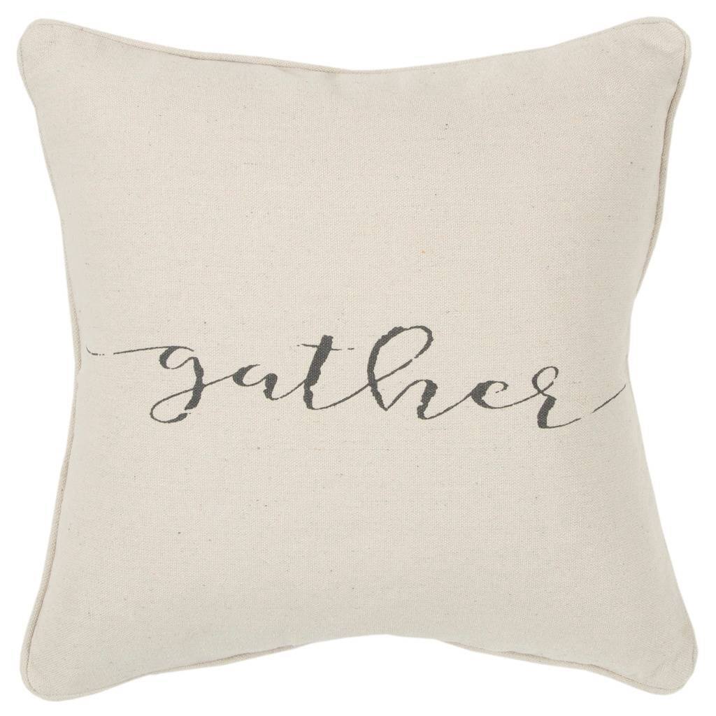 "Gather" Natural Decorative Poly Filled Pillow