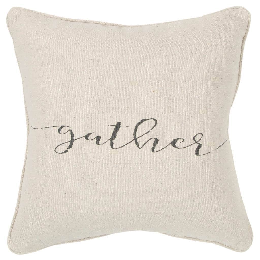 "Gather" Natural Decorative Poly Filled Pillow