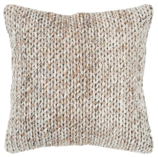 Rizzy Home Chunky knit Natural/Gray Donny Osmond Home - 20"x20"