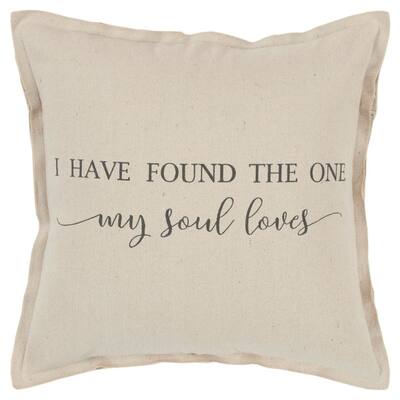 "I have found the one..." Pillow Cover