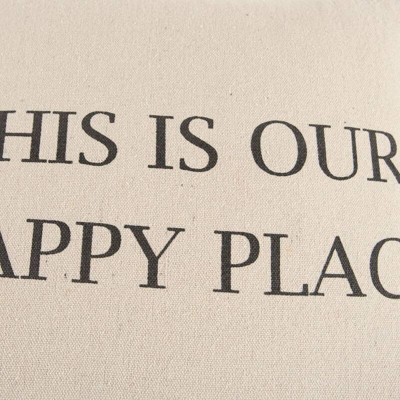 "THIS IS OUR HAPPY PLACE" Pillow Cover
