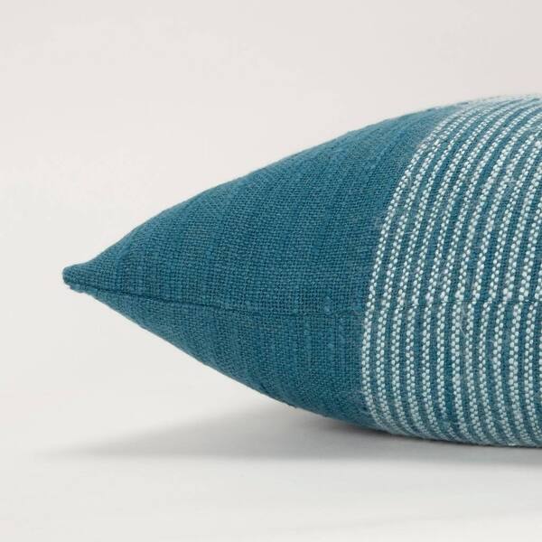 Shop Rizzy Home Plaid Dark Teal White Decorative Poly Filled