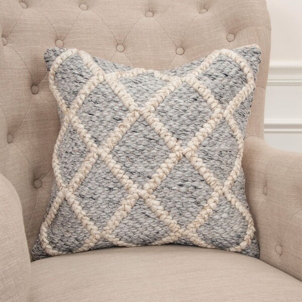 Rizzy Home Diamond Natural /Gray Donny Osmond Home - 20"x20"