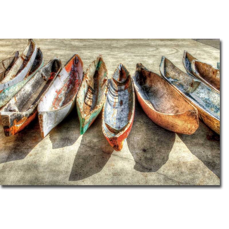 Canoes by Celebrate Life Gallery Wrapped Canvas Giclee Art