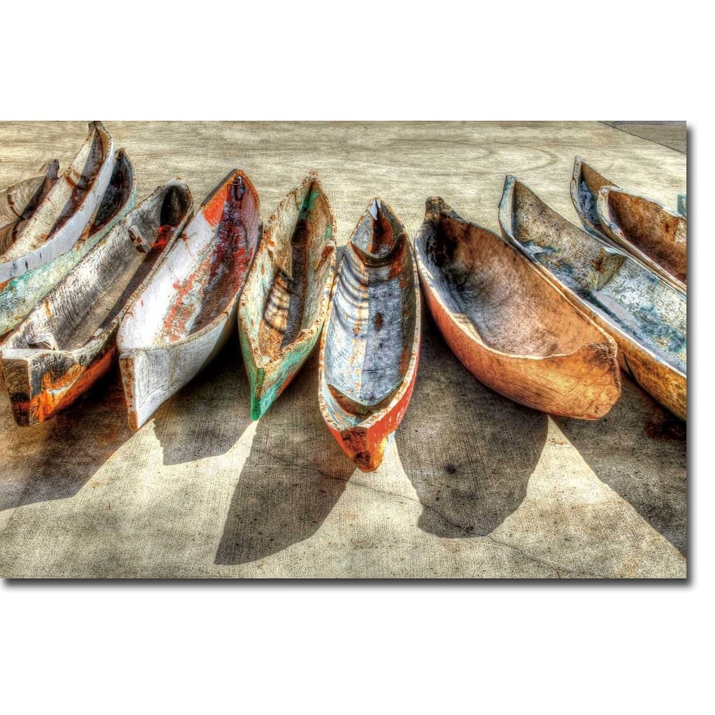 Canoes by Celebrate Life Gallery Wrapped Canvas Giclee Art
